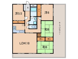 グランディア六甲楠丘の物件間取画像